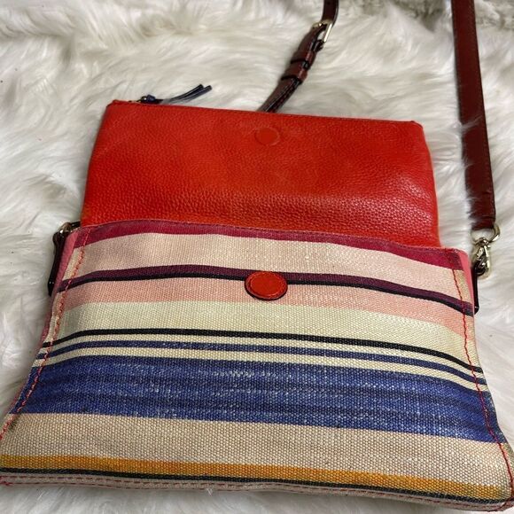 kate spade new york Cobble Hill Marsala Convertible leather& jute crossbody bag. - Picture 4 of 16